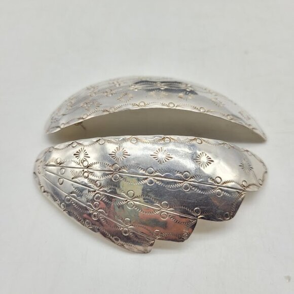 Stunning Hand Made Sterling Silver Statement Earrings Southwest Native Tribal - Picture 14 of 16